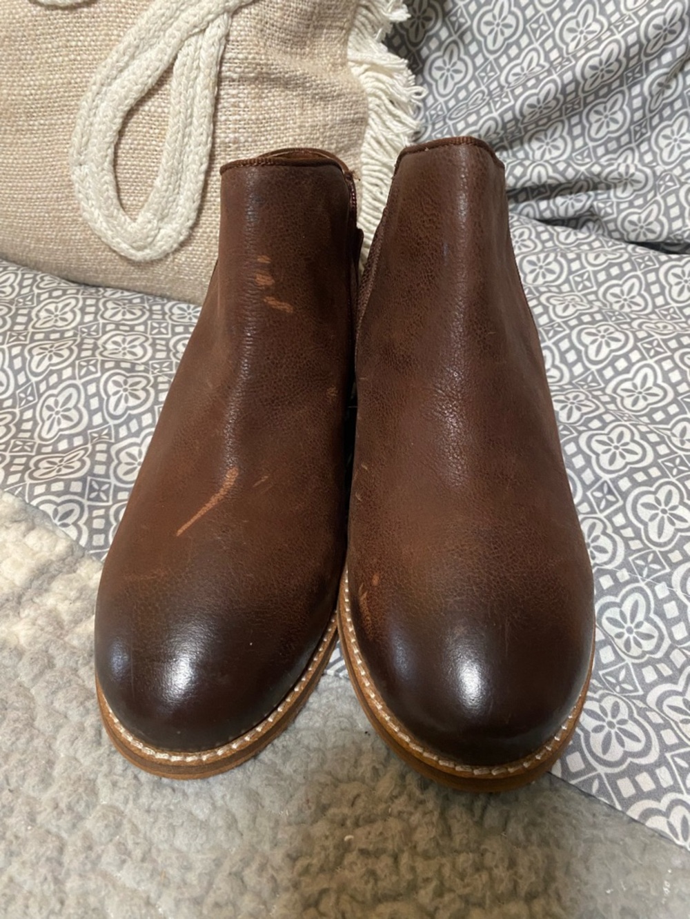 Softwalk Brown Rocklin ankle Boots! Size 8!